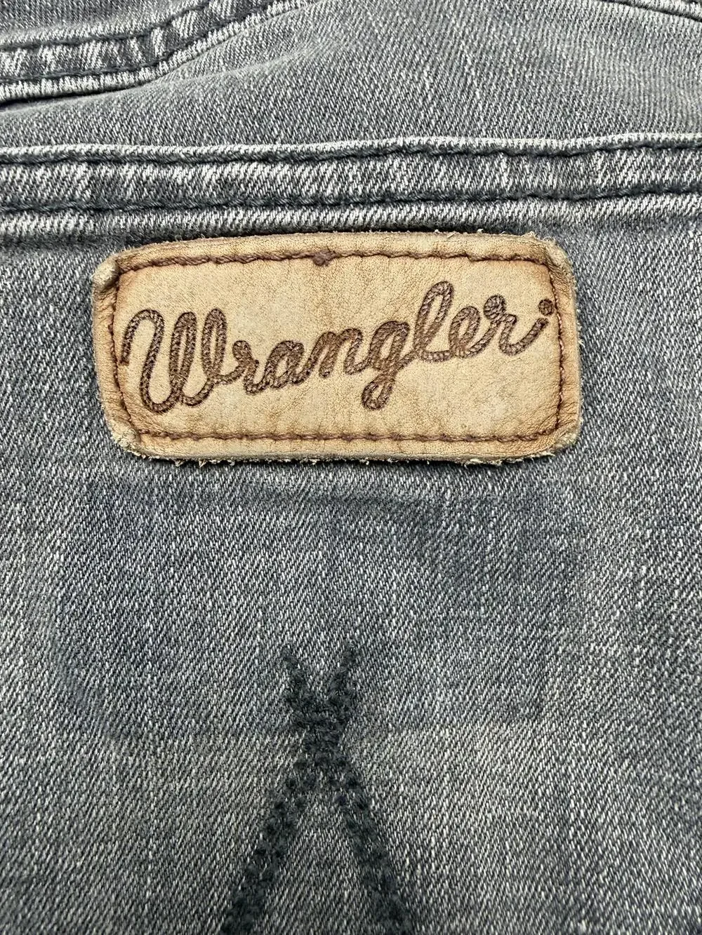 Wrangler Retro Jeans Mens 36x36 Charcoal Denim Slim Straight Stretch 88MWZGD